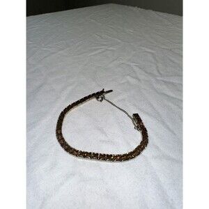 Vintage Weiss Brown Glass Rhinestone Bracelet